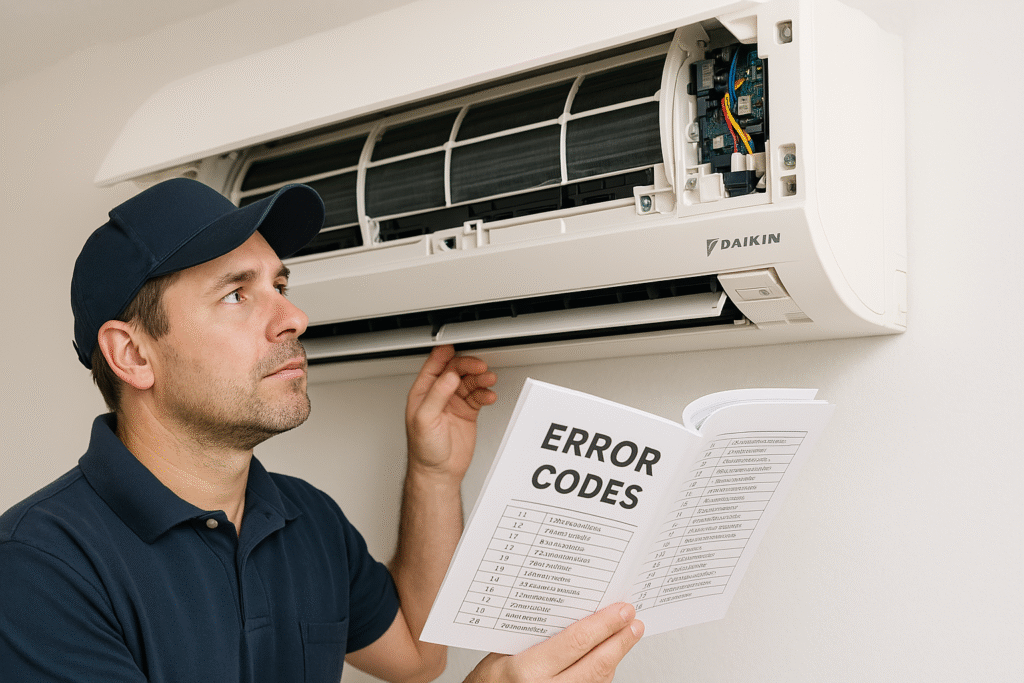 Errores aires acondicionados Daikin